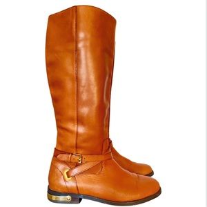 Ralph Lauren Jakayla English Tan Brown Leather Riding Boots size 8